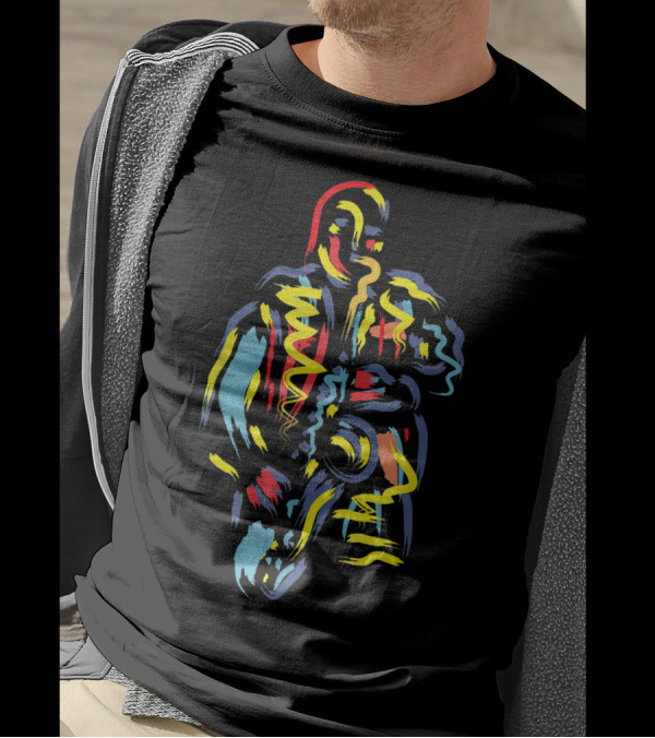 Colorful Jazz Saxophone Player Abstract Vibrant Music T-Shirt