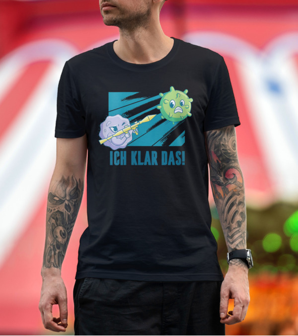 Premium T-Shirt: Immune System Warrior Ich Klar Das Anti Virus Battle T-Shirt Immune System Warrior Ich Klar Das Anti Virus Battle T-Shirt