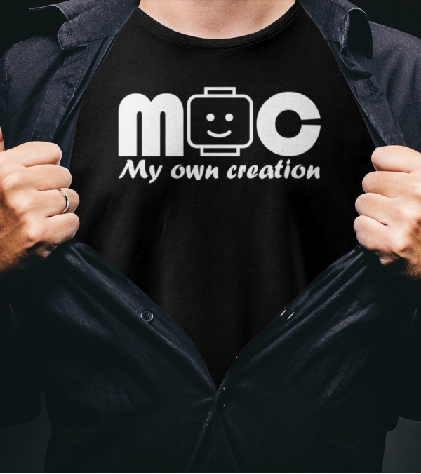 MOC My Own Creation LEGO Smile Head T-Shirt