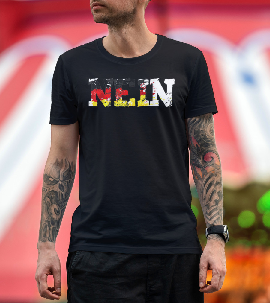 Nein German Flag Colors Funny Germany Saying T-Shirt