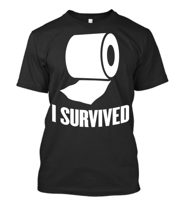 Toilet Paper I Survived Flu Toilet Paper Roll T-Shirt