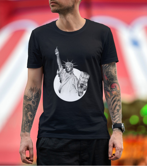 Premium T-Shirt: Statue of Liberty Holding Toilet Paper Roll T-Shirt Statue of Liberty Holding Toilet Paper Roll T-Shirt