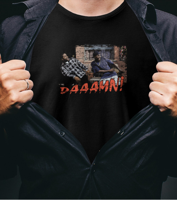 Daaamn Friday Movie Scene Weathered Board T-Shirt