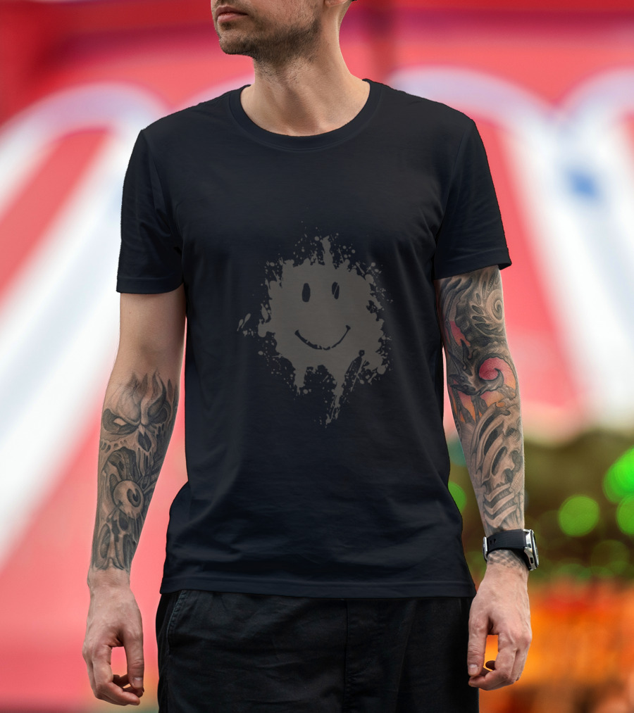 Forrest Muddy Smiley Iconic Grunge Face T-Shirt