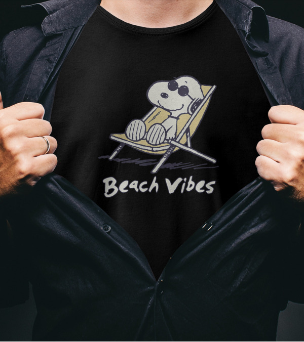 Peanuts Snoopy Relaxing Beach Vibes T-Shirt