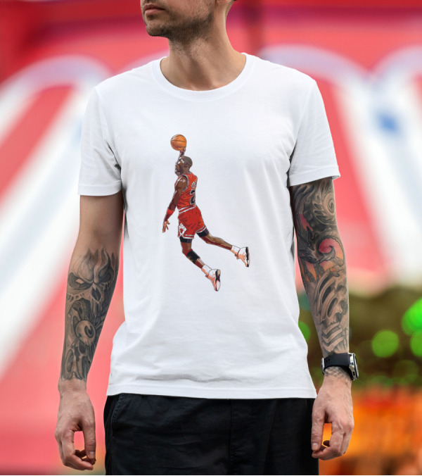 Premium T-Shirt: Jordan Flight Dunk Basketball Legend 23 Chicago T-Shirt Jordan Flight Dunk Basketball Legend 23 Chicago T-Shirt