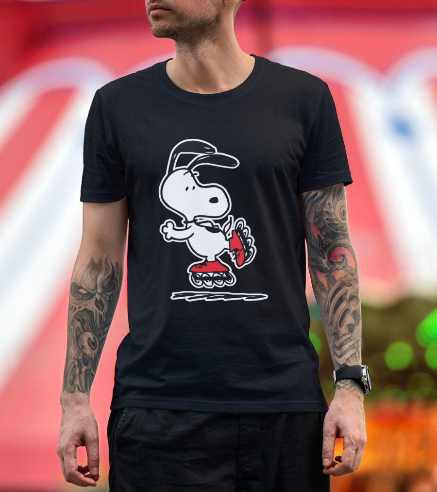 Snoopy Roller Skating Fun Snoopy Snoopy T-Shirt