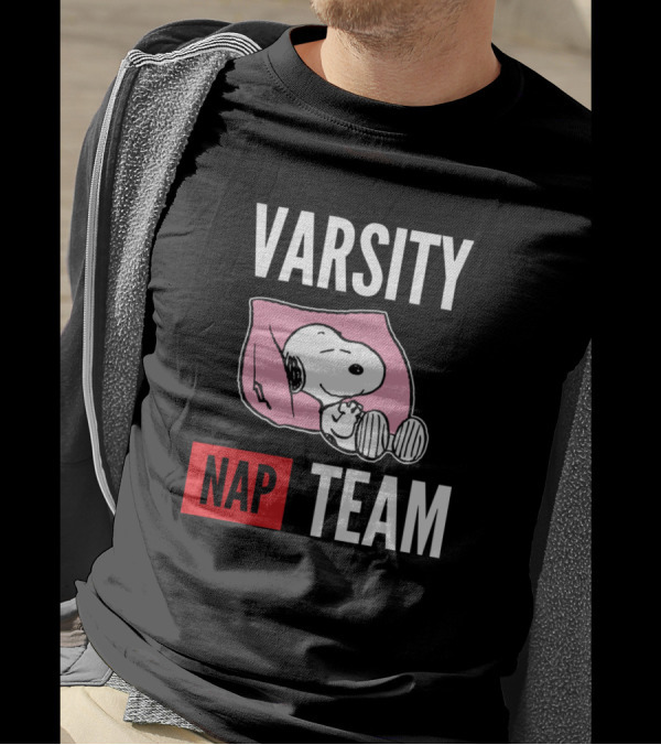 Snoopy Varsity Nap Team Snoopy T-Shirt