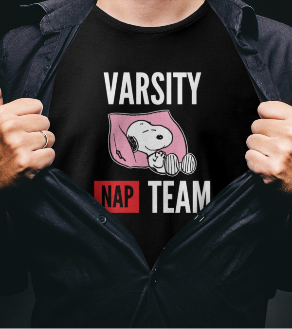 Snoopy Varsity Nap Team Snoopy T-Shirt