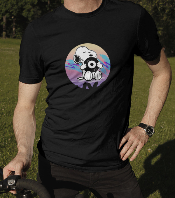 Sometimes I Need To Be Alone And Listen To INXS Snoopy Vinyl T-Shirt
