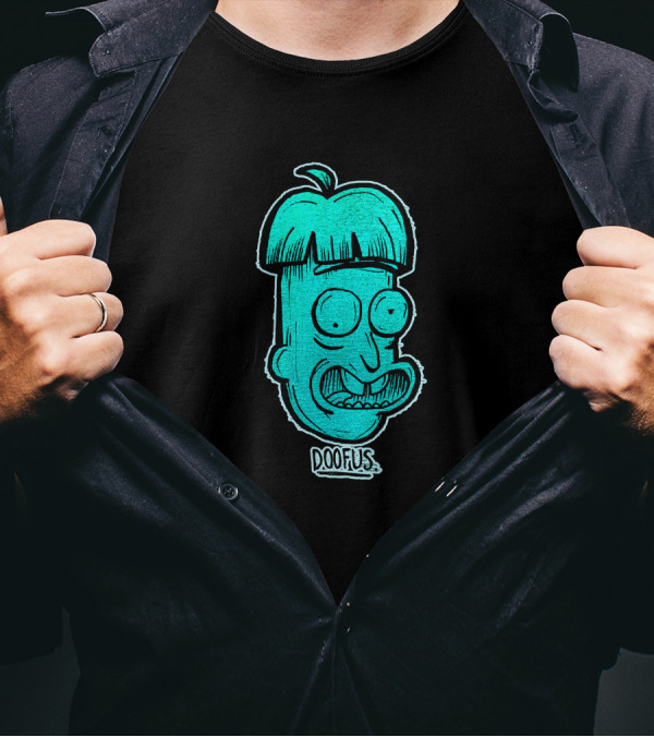 Doofus Rick Character Illustration From Rick And Morty Series T-Shirt