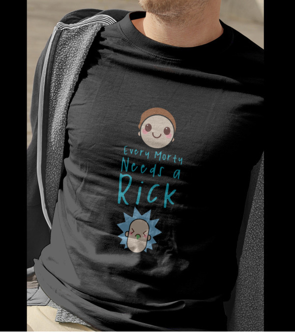 Every Morty Needs A Rick And Morty Faces T-Shirt
