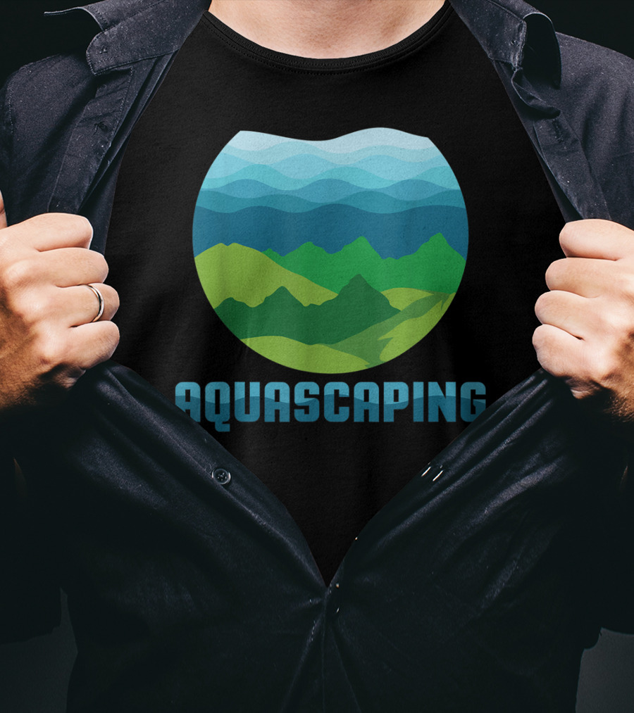 Aquascaping I Aquarium Fish Tank Gardener Nature T-Shirt