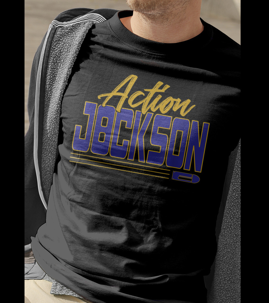 Action Jackson Baltimore Maryland QB 8 T-Shirt