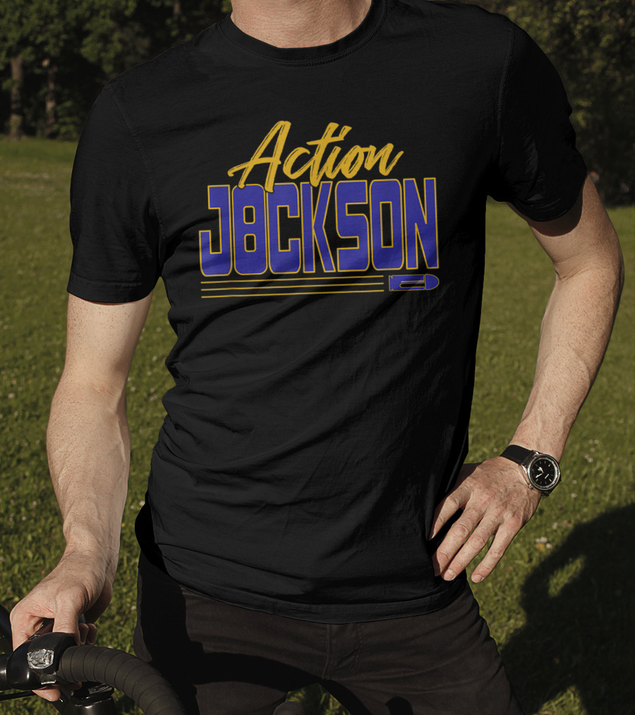 Action Jackson Baltimore Maryland QB 8 T-Shirt