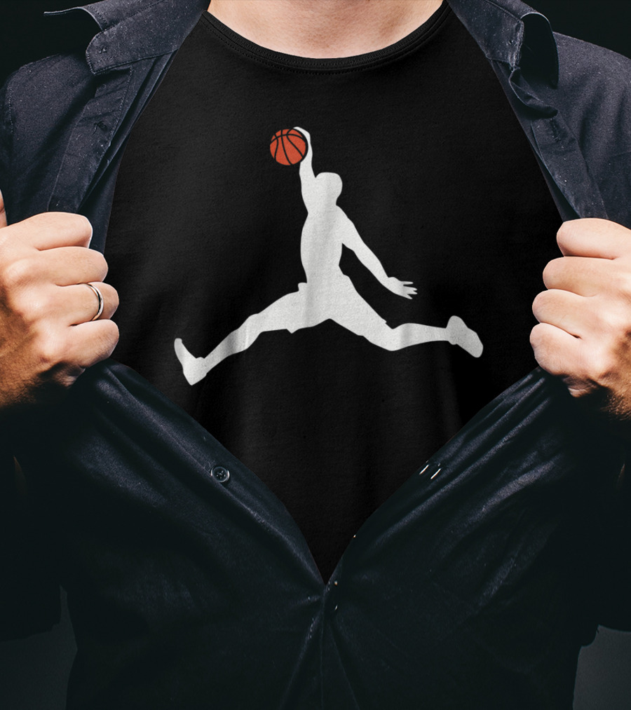 Basketball Player Jump Man Dunk T-Shirt
