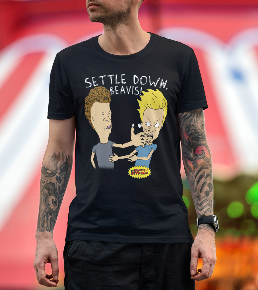 Settle Down Beavis Beavis And Butthead T-Shirt