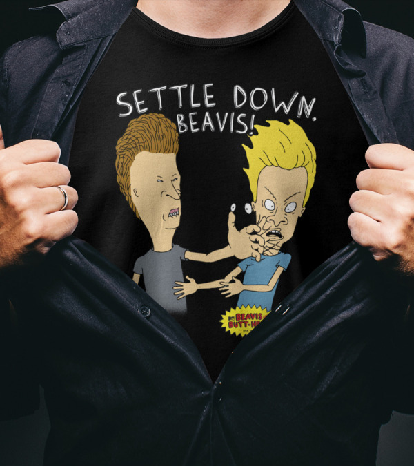 Settle Down Beavis Beavis And Butthead T-Shirt