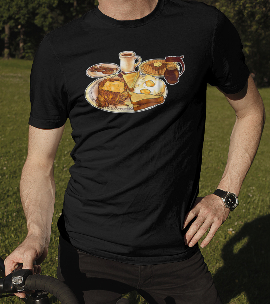 All Star Special Breakfast Plate With Coffee And Pancakes T-Shirt