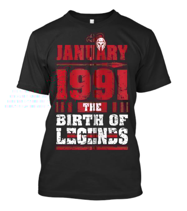 January 1991 The Birth Of Legends Helmet Emblem T-Shirt