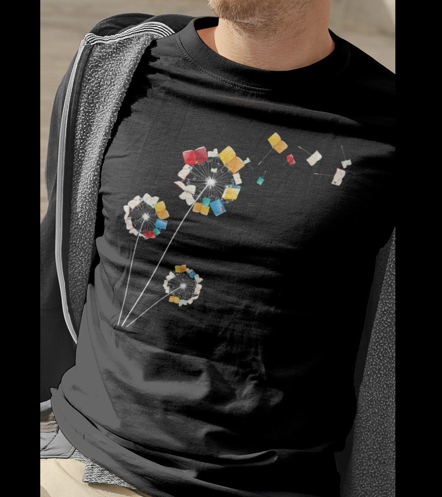 Book Flower Dandelion Funny Floral Bookworm Books As Dandelion Seeds T-Shirt