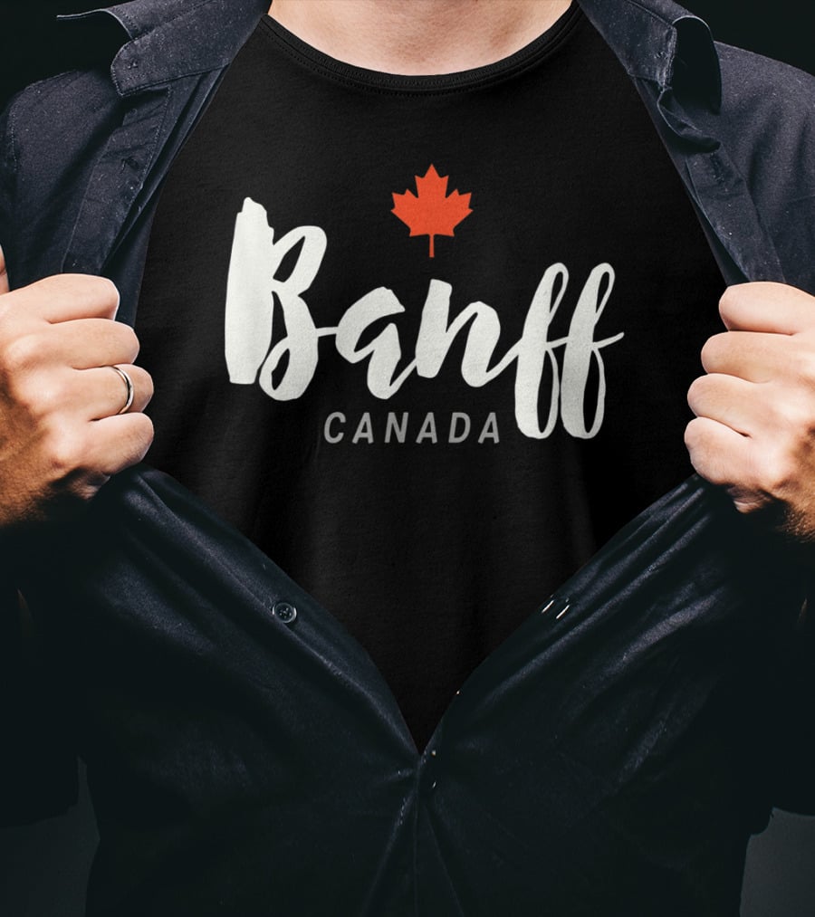 Banff Canada Maple Leaf National Park Classic Alberta T-Shirt