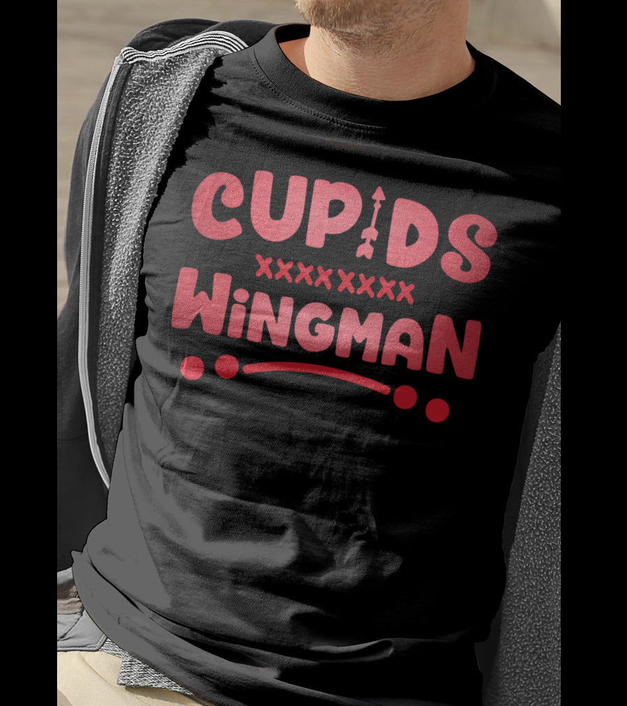 Cupids Wingman Valentines Day Love XOXO T-Shirt