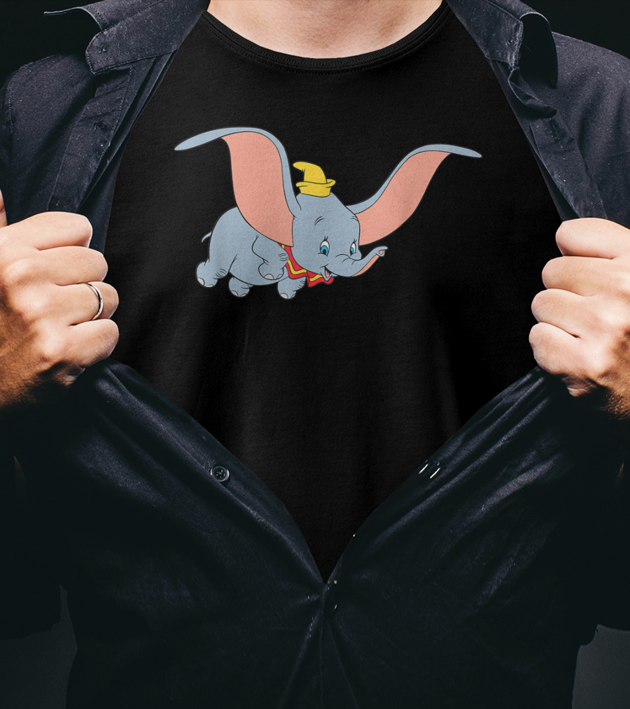 Dumbo Disney Classic Flying Elephant Animation T-Shirt