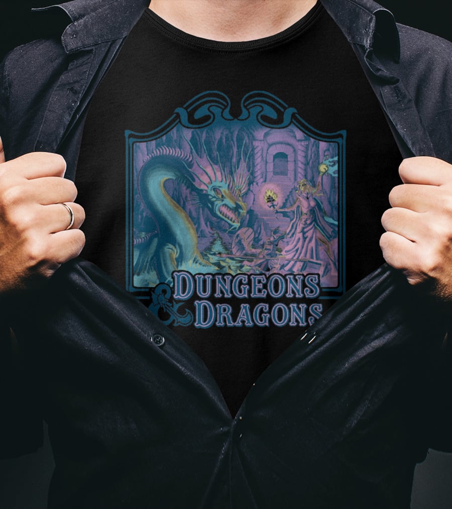 Dungeons Dragons Classic Basic Rule Fantasy Creature Encounter T-Shirt