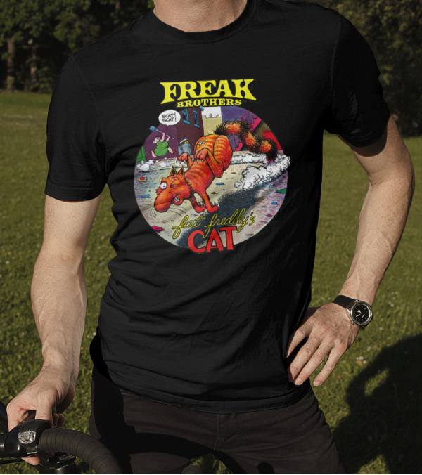 Freak Brothers Fat Freddy's Cat Scat Scat Comic T-Shirt