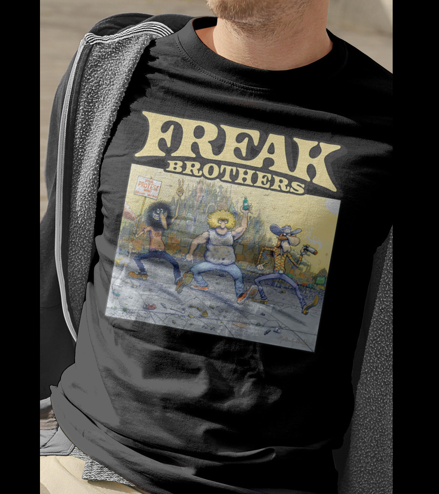 Freak Brothers Lucky Protest Day In The City T-Shirt