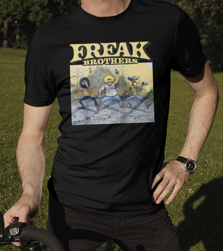 Freak Brothers Lucky Protest Day In The City T-Shirt