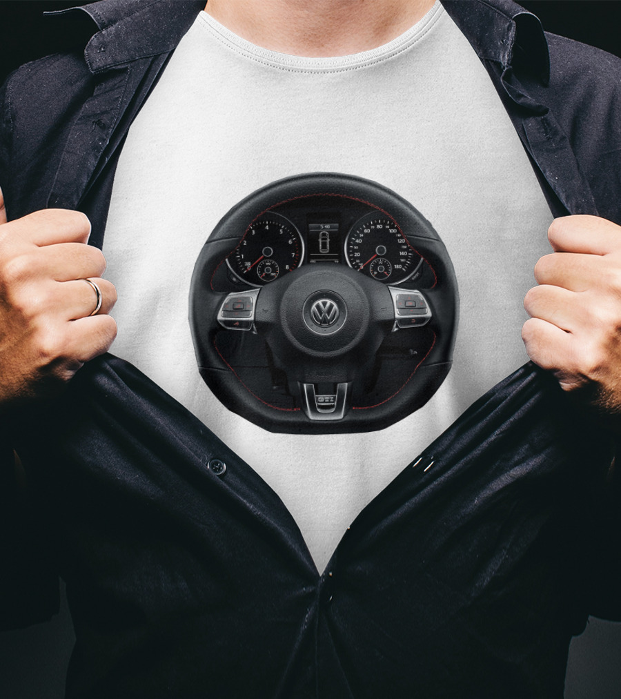 Volkswagen Steering Wheel Dashboard T-Shirt