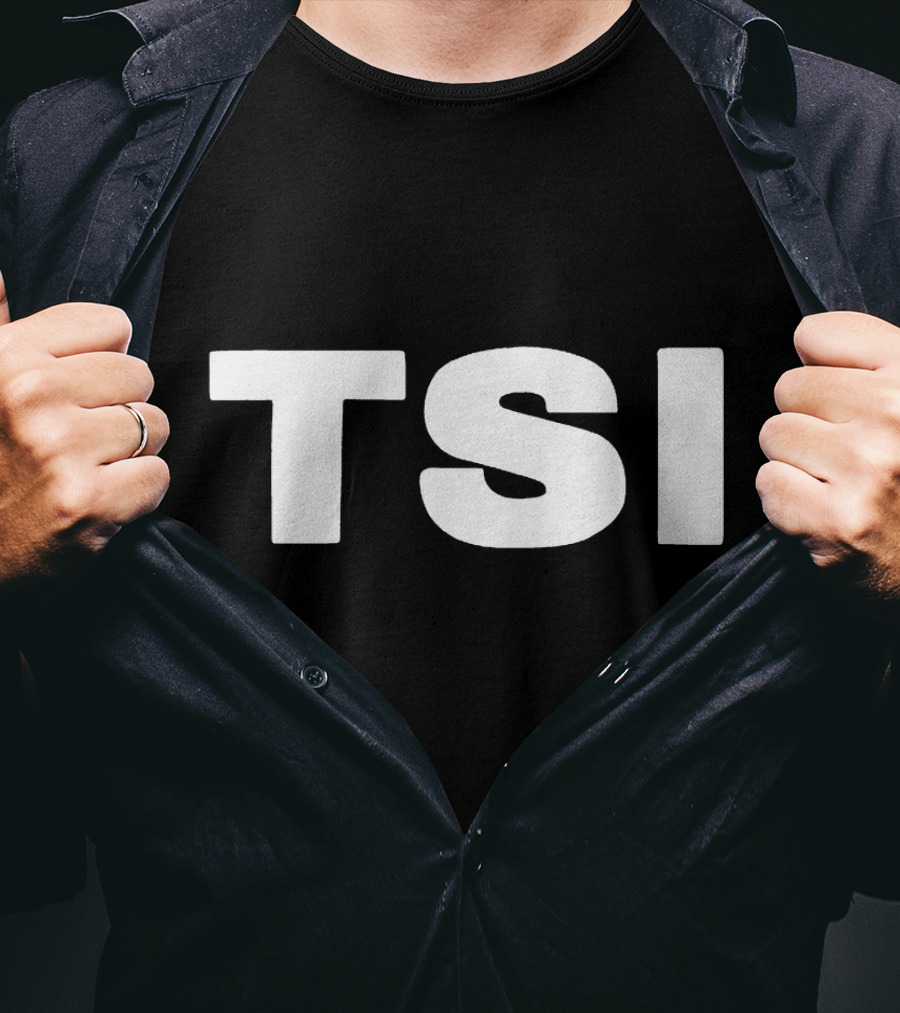 TSI Bold White Text On Minimalist Background T-Shirt