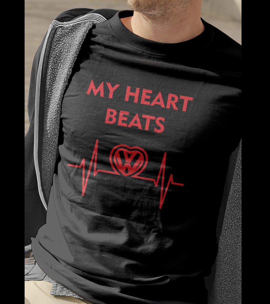 MY HEART BEATS VW Heartbeat T-Shirt
