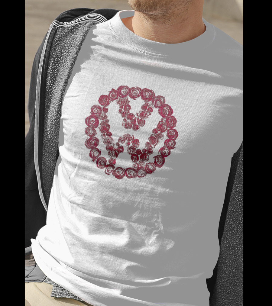 VWROSE Red Rose Circle Emblem T-Shirt