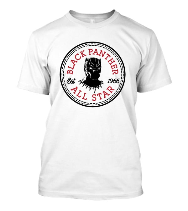 Black Panther All Star Est 1966 Converse T-Shirt