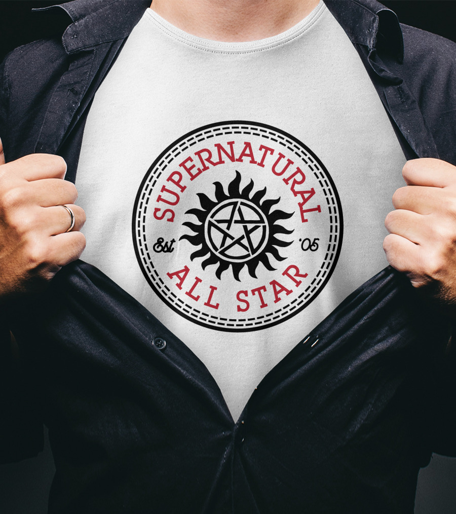 Supernatural All Star Est '05 Sun Pentagram T-Shirt