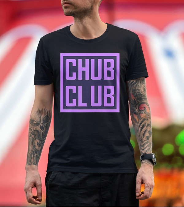 Premium T-Shirt: Chub Club Purple Badge Cewpins T-Shirt Chub Club Purple Badge Cewpins T-Shirt
