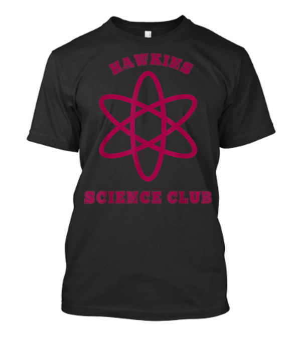 Hawkins Science Club 80s Atomic Nerd Retro Badge T-Shirt