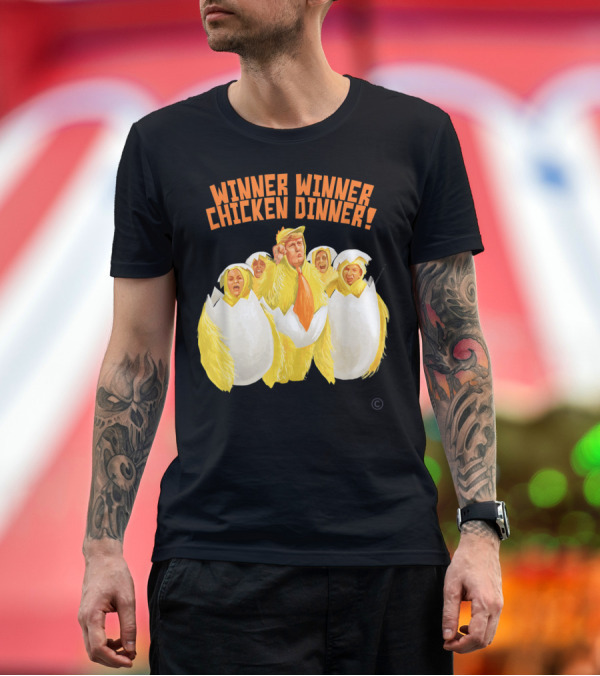 Premium T-Shirt: Winner Winner Chicken Dinner Hatching Costume T-Shirt Winner Winner Chicken Dinner Hatching Costume T-Shirt