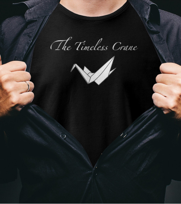 The Timeless Crane Origami Paper Crane T-Shirt