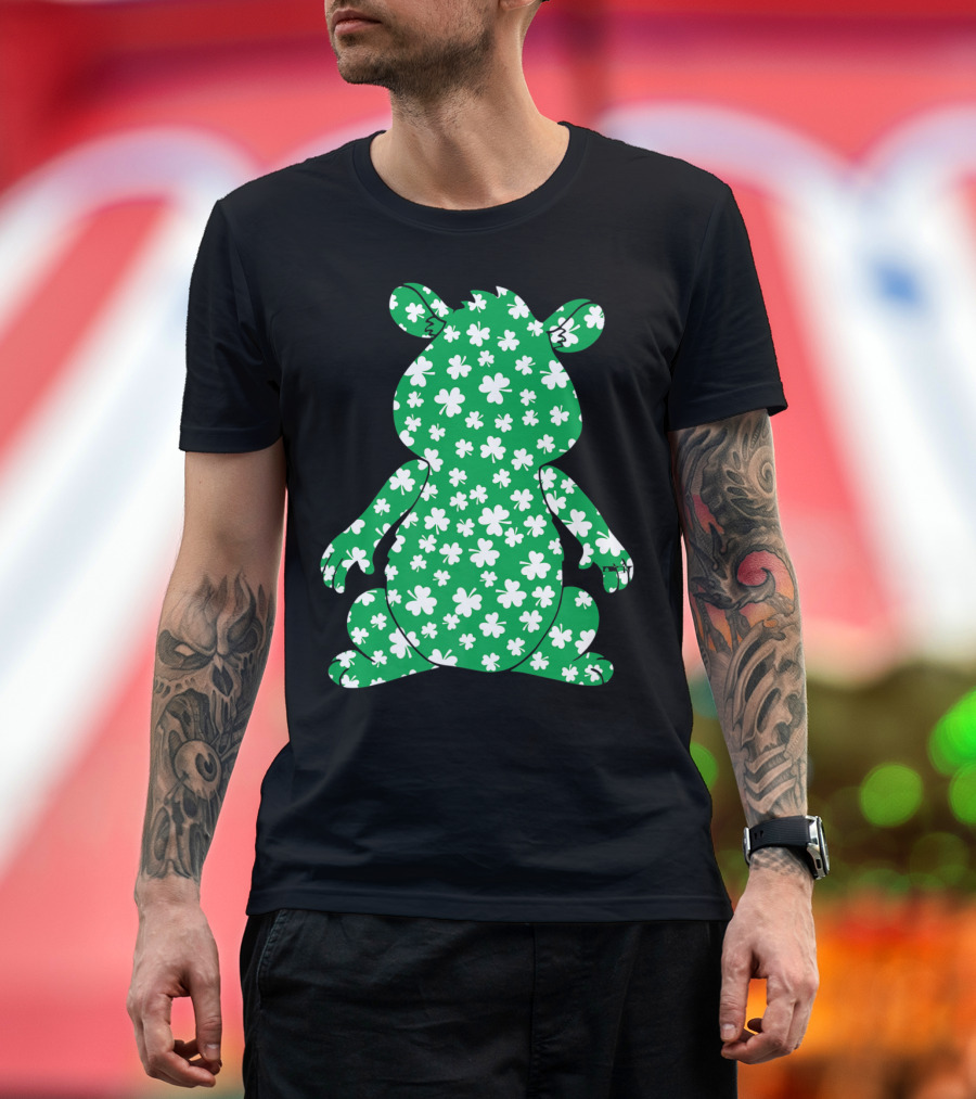 Hamster Clover Pattern St Patrick's Day Pet Lovers T-Shirt