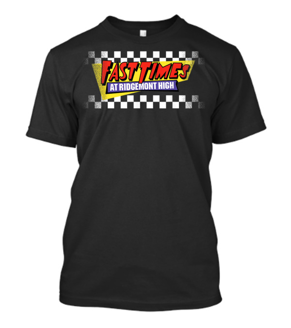 Fast Times At Ridgemont High Checkered Logo Faded T-Shirt