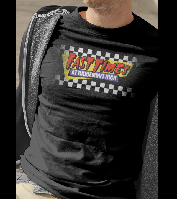 Fast Times At Ridgemont High Checkered Logo Faded T-Shirt