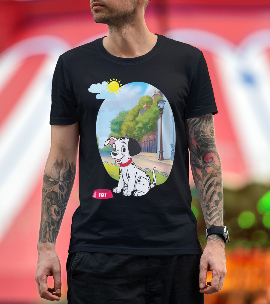 Disney 101 Dalmatians Happy Puppy in Sunny Park T-Shirt