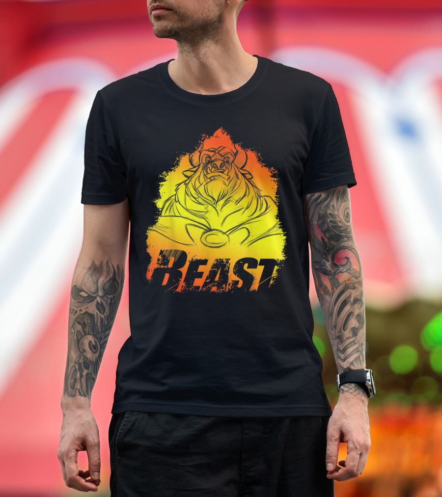Disney Beauty and the Beast Gradient Beast T-Shirt
