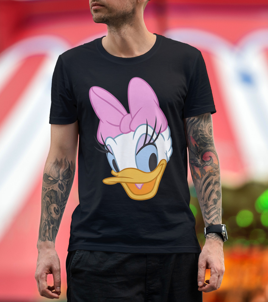 Daisy Duck Disney Character with Pink Bow T-Shirt