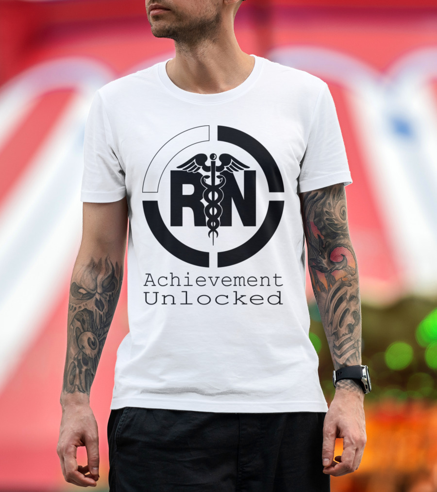 RN Caduceus Achievement Unlocked T-Shirt