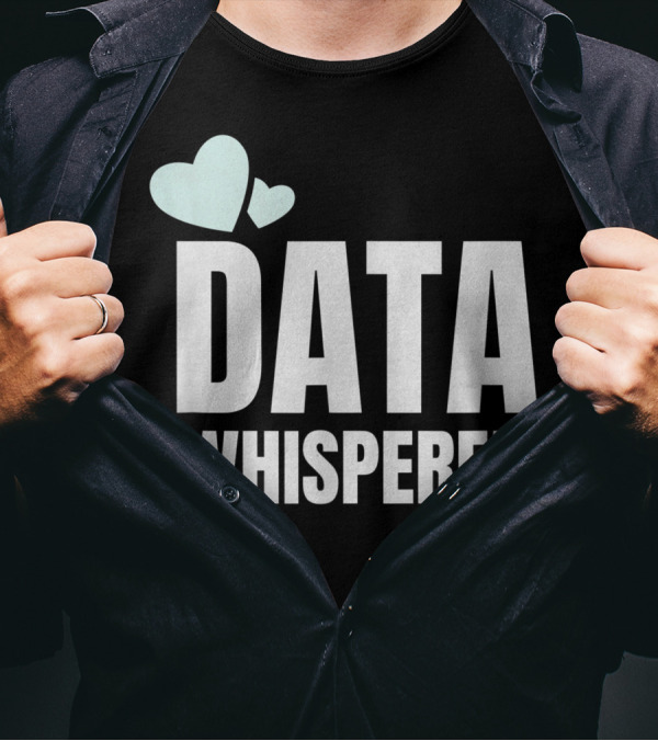 Data Whisperer Aba Therapist Rbt Bcba Behavior Analyst Hearts T-Shirt